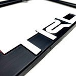 (2) TRD License Plate Frames Toyota Racing Development 3D Letter Frame Brackets (1-Pair)