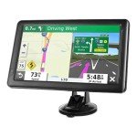 GPS Navigator for Car Truck RV, Latest 2025 Map, 9 inch Touch Screen, Real Voice Spoken Turn-by-Turn Direction Reminding, Speed and Red Light Warning, Vehicle GPS Satellite Navigation System