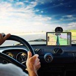 GPS Navigator for Car Truck RV, Latest 2025 Map, 9 inch Touch Screen, Real Voice Spoken Turn-by-Turn Direction Reminding, Speed and Red Light Warning, Vehicle GPS Satellite Navigation System