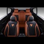 FLORICH Leather Seat Covers, Seat Covers Full Set, Car Seat Protectors 5 Seats,Automotive Seat Covers Fit for Most Cars Trucks-Brown&Black
