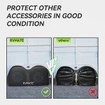RVMATE RV Tire Covers, Dual Axle Wheel Cover (2 Pack) Fits 27"-30" Diameter Tires, Waterproof Anti-UV Black Dual Tire Covers RV Accessories for RV/Truck/Trailer