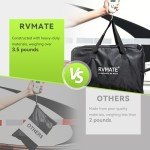 RVMATE RV Tire Covers, Dual Axle Wheel Cover (2 Pack) Fits 27"-30" Diameter Tires, Waterproof Anti-UV Black Dual Tire Covers RV Accessories for RV/Truck/Trailer