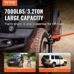 VEVOR Farm Jack,48" Utility High Lift Farm Jack, 7000 lbs Capacity Ratcheting Off Road Utility Jack, Heavy-Duty Farm Jack for Tractor, Truck, SUV, Bumper Lift, Orange