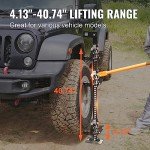 VEVOR Farm Jack,48" Utility High Lift Farm Jack, 7000 lbs Capacity Ratcheting Off Road Utility Jack, Heavy-Duty Farm Jack for Tractor, Truck, SUV, Bumper Lift, Orange