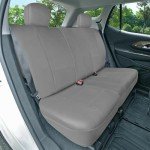 FH Group Three Row Car Seat Covers Deluxe Leatherette with 7 Seater, Airbag Compatible and Rear Split Bench– Universal Fit for Cars Trucks & SUVs (Gray)