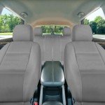 FH Group Three Row Car Seat Covers Deluxe Leatherette with 7 Seater, Airbag Compatible and Rear Split Bench– Universal Fit for Cars Trucks & SUVs (Gray)