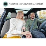 FH Group Three Row Car Seat Covers Deluxe Leatherette with 7 Seater, Airbag Compatible and Rear Split Bench– Universal Fit for Cars Trucks & SUVs (Gray)