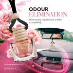 Car Air Fresheners for Women - Floral Fragrance Pack of 2 Long Lasting Car Air Freshener | Odor Eliminator Car Perfume Diffuser with Essential Oils | Car Air Freshener Vent Clip by Perfa