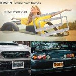 Bling License Plate Frames with High End Ribbon Gift Box,2 Pack Rhinestone License Plate Frame,Handcrafted Crystal Premium Stainless Steel Bling License Plate Frame for Women,Birthday