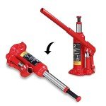 BIG RED T90203C Torin Welded Car Bottle Jack with Vertical and Horizontal Usage: Capacity 2 Ton (4,000 LBs), Red