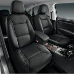 Skechers Memory Foam Leather Car Seat Covers, Air Cool Mesh Thick Seat Covers, Two Front car seat Protector, Airbag Compatible, Automotive Comfort Protection for Most Cars, Vans, Trucks, SUV (Black)