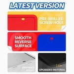 Aujen Silicone License Plate Frames 2 PCS for US Standard Car, Rattle-Proof and Easy Installation License Plate Holder (Black)