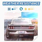 Aujen Silicone License Plate Frames 2 PCS for US Standard Car, Rattle-Proof and Easy Installation License Plate Holder (Black)