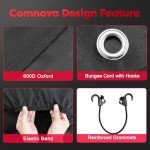 RV Tire Covers 2 Pack, Tough Tire Wheel Protector for Truck, Travel Trailer, Motorhome, SUV, Camper, Boat, Van, PU Oxford Waterproof Sun Rain Snow Protector Cover, Fits Tire Diameters 26-29 inch