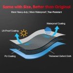 RV Tire Covers 2 Pack, Tough Tire Wheel Protector for Truck, Travel Trailer, Motorhome, SUV, Camper, Boat, Van, PU Oxford Waterproof Sun Rain Snow Protector Cover, Fits Tire Diameters 26-29 inch