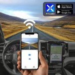 Fitcamx 4K Dash Cam Suitable for RAM 1500 (Model B) 2019-2024 Rebel Big Horn Laramie Tradesman TRX Classic, OEM Look, 2160P UHD Video, WiFi & APP, Loop Recording G-Sensor, Easy to Use, 64GB Card