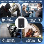 Mini GPS Tracker for Vehicles - Car GPS Trackers Portable Real Time Magnetic GPS Trackering Device, No Subscription Required/No Monthly Fee,Full Global Coverage Location Tracker for Kids,Dogs,Trucks