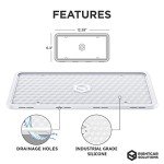 Rightcar Solutions Silicone License Plate Frame | The Original Premium Grade Silicone Car Plate Frame | Rust Proof, Rattle Proof, Weather Proof License Plate Holder (White)