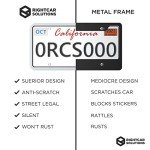 Rightcar Solutions Silicone License Plate Frame | The Original Premium Grade Silicone Car Plate Frame | Rust Proof, Rattle Proof, Weather Proof License Plate Holder (White)