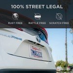 Rightcar Solutions Silicone License Plate Frame | The Original Premium Grade Silicone Car Plate Frame | Rust Proof, Rattle Proof, Weather Proof License Plate Holder (White)