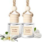 Burst Bird Car Air Freshener Hanging, Vanilla Cream Fragrance Oil Air Diffuser for Car, Long Lasting Car Air Fresheners, Made in USA (2 Pack)