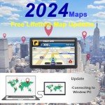 GPS Navigation for car,7 inch High-Definition Touch Screen 256-16GB，2025 Maps (Free Lifetime Updates), Truck GPS Commercial Drivers, Semi Trucker GPS Navigation System, Custom Truck Routing