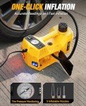 ‎TaskStar Electric Car Jack Kit,5 Ton 12V Car Jack Hydraulic with Electric Impact Wrench and Tire Inflator Pump, Portable Car Jack Kit for SUV MPV Sedan Truck Change Tires Garage Repair