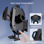 Lusosh Universal Car Phone Holder, Strong Suction Cup Super Stable Phone Mount for Car Fit for iPhone 16 15 14 Pro Max All Smartphones