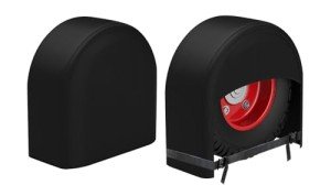 K-Musculo RV Tire Covers 2-Pack, Waterproof Wheel Covers for RV Wheel Travel Trailer Camper Truck SUV, Fit 27-29 Inch Tire Diameter (Black)