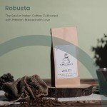 Indian Robusta Premium Whole Coffee Beans, Medium Roast | Smooth & Rich Flavor with Low Acid & High Caffeine | Patio Dried for Gourmet Brewing