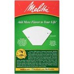 Melitta #2 Cone Coffee Filters, White, 100 Count