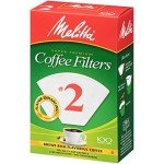 Melitta #2 Cone Coffee Filters, White, 100 Count