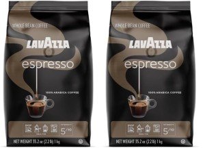 Lavazza Espresso Italiano Whole Bean Coffee Blend, Medium Roast,Premium Quality Arabic, 2.2 Pound (Pack of 2) (Packaging may vary)