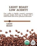 Subtle Earth Organic Coffee - Light Roast - Whole Bean Coffee - 100% Arabica Beans - Low Acidity and Non-GMO - 2lb bag