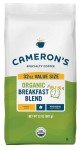 Cameron's Coffee Organic Breakfast Blend Whole Bean Coffee, Light Roast, 100% Arabica, 32-Ounce Bag, (Pack of 1)