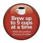 Hamilton Beach 5 Cup Drip Coffee Maker with Easy FrontFill Basket, Compact Design, Programmable Clock, Glass Carafe, Auto Pause and Pour, Black & Stainless Steel (46111)