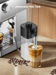 20 Bar Espresso Coffee Machine with Rapid Cold Brew Technology, Separate Milk Tank, Touch Screen Control, Water Tank, Ideal for Lattes, Cappuccinos, Americano, Home & Office Use, Stainless Steel
