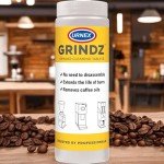 Urnex Grindz Professional Coffee Grinder Cleaning Tablets - 430 Grams - All Natural Food Safe Gluten Free - Cleans Burr and Casing - Help Extend Life of Your Grinder