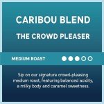 Caribou Coffee, Medium Roast Whole Bean Coffee - Caribou Blend 72 Ounces (6 Bags of 12 Ounces)