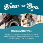 Caribou Coffee, Medium Roast Whole Bean Coffee - Caribou Blend 72 Ounces (6 Bags of 12 Ounces)