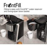 Hamilton Beach 12 Cup Programmable Front-Fill Drip Coffee Maker with Glass Carafe, Auto Shutoff, 3 Brew Options, Black with Stainless & Chrome Accents (46321)