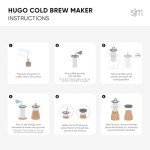 Simple Modern Hugo Cold Brew Coffee Maker | Airtight Pitcher with Fine Mesh Filter | Iced Tea Brewer | 1.5 Quart