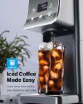 SHARDOR K Cup Coffee Maker With Bold Setting, Single Serve Hot & Iced Coffee Maker for K-Cup and Grounds, 52oz Removable Water Tank, 6 to14oz Brew Sizes, Pod Coffee Machine With Reusable Filter, Gray