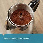 Farberware 8-Cup, Black Percolator, Stainless Steel, FCP280