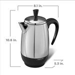 Farberware 8-Cup, Black Percolator, Stainless Steel, FCP280