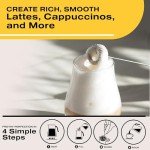 Bean Envy Milk Frother Handheld for Coffee - Electric Hand Blender, Mini Drink Mixer Whisk & Coffee Foamer Wand with Stand for Lattes, Cappuccino, Matcha and Hot Chocolate - Kitchen Gifts - Black