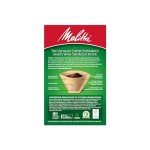Melitta #2 Cone Coffee Filters, Unbleached Natural Brown, 100 Total Filters Count - Packaging May Vary