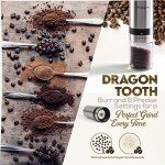 Vivaant Manual Coffee Grinder — Hand Coffee Grinder with Adjustable Dragon Tooth Stainless Steel Conical Burr, No-Power, Manual Coffee Grinder for Drip Coffee, Espresso, French Press, and More!