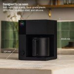Fellow Aiden Precision Coffee Maker - 10-Cup Capacity, Built-In Brewing Guidance, Scheduling, Companion App, Removable Water Tank, Matte Black