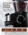 SHARDOR Burr Coffee Grinder Electric with 32 Grinding Sizes, Coffee Bean Grinder with 40 Seconds Adjustable Electronic Timer, Coffee Grinders for Home Use with Chamber Cleaning Button